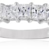 Princess-Cut 5-Stone Ring made with Swarovski Zirconia