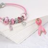 Bling Jewelry Open Heart Enamel Pink  Brooch Pin