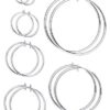 Fake Earrings Hoop Non-pierced Nose Ring Spring Hoop