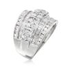 Ross-Simons 2.00 ct. t.w. Round and Baguette Diamond Multi-Row Ring
