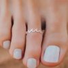 Pura Vida Silver Wave Toe Ring - .925 Sterling Silver