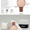 SHENGKE Watches Leather Band Luxury Quartz Watch