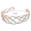 14K Rose Gold Plated .925 Sterling Silver Pavé-Setting-Diamond-Accent