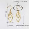 Gold Earrings for Women Classic Twist Wave Earrings