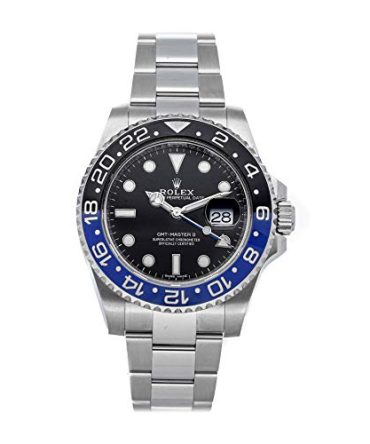 Black Dial Mens Watch Certified Pre-Owned Rolex GMT Master II Mechanical