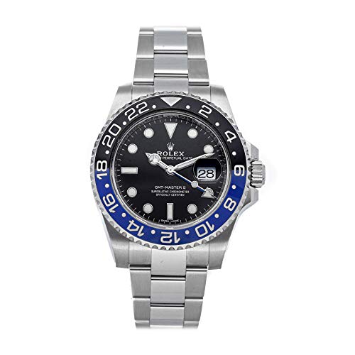 Black Dial Mens Watch Certified Pre-Owned Rolex GMT Master II Mechanical