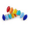 Hip Hop 14K Gold Plated Rainbow Vampire Fangs Grillz