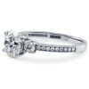 BERRICLE Rhodium Plated Sterling Silver Round Cubic Zirconia