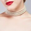 BABEYOND Round Imitation Pearl Choker Necklace