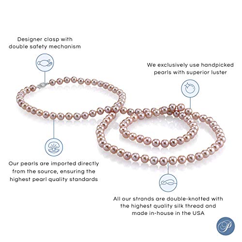 Radiant in Pink: 9-10mm AAA Pink Freshwater Pearl Necklace