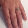 Diamond Promise Ring in 10k Rose Gold and Sterling Silver