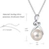FANCIME 9-10mm Genuine Freshwater Pearl Sterling Silver