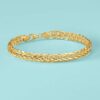 Ross-Simons 14kt Yellow Gold Wheat-Link Bracelet