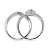 BERRICLE Rhodium Plated Sterling Silver Halo Engagement Wedding