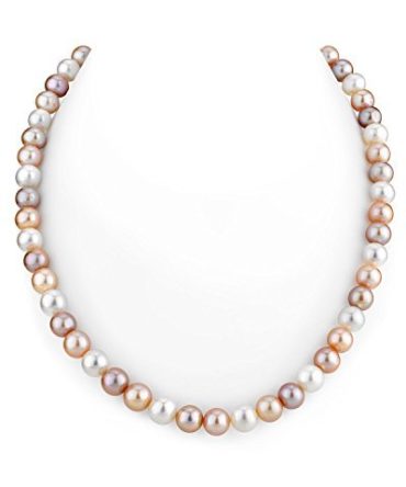 THE PEARL SOURCE 14K Gold AAAA Quality Pearl Necklace