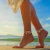 Anklet Adjustable Beach Anklet Toe Ring Set