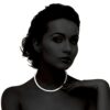 Pearl Choker Round White Simulated Shell Pearl Necklace Strand