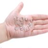LOYALLOOK 10 Pairs Silver Stainless Steel Ear