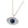 SWAROVSKI Ladies's Symbolic Evil Eye Pendant Necklace – Elegant Protection & Timeless Style