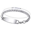 MOWOM Medical Alert Bracelet Custom Engraved Allergy