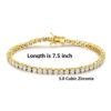 18K White Gold Classic Tennis Bracelet