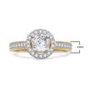 1.0 Carat Diamond, Prong Set 14kt Yellow Gold Diamond Engagement Ring