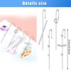 Silver Cuff Wrap Crawler Hook Earrings Zirconia