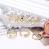 JOERICA 6 PCS Toe Ring for Women Girls