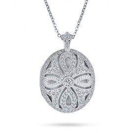 Bling Jewelry Vintage Style Filigree Necklace for Women
