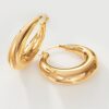Ross-Simons 14kt Yellow Gold Graduated Hoop Earrings