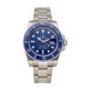Rolex Submariner "Smurf" 116619 – Certified Pre-Owned Blue Dial with 18k White Gold Case and Self-Winding Movement 