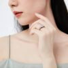 BERRICLE Rhodium Plated Sterling Silver Princess