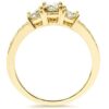 1 Ct 3-Stone Diamond Engagement Ring 10K Yellow Gold