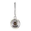 Silver-Tone Crystal Swarovski Stone Leverback Drop Earrings
