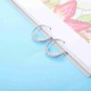Swarovski Zirconia 925 Sterling Silver Cuff Earrings for Women