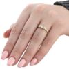 1 Ct 3-Stone Diamond Engagement Ring 10K Yellow Gold