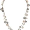 Nine West "Classics" Tri Tone Strand Necklace