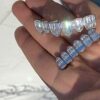 Harlembling Solid 925 Sterling Silver Real Baguette Grillz