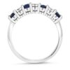 Gem Stone King 925 Sterling Silver Round Sapphire and White Diamond
