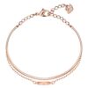 SWAROVSKI Women's Ginger Rose-gold Finish Bangle Bracelet