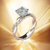 Shine Bright on Valentine's Day with ChenGG's Beautiful Diamond Engagement Ring for Women