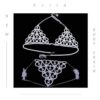 Belly Crystal Body Chain Silver Bikini Bra Chain