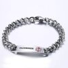 SOS Emergency Medical Alert ID Bracelets for Men Women
