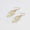 Gold Earrings for Women Classic Twist Wave Earrings