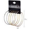 Hoop Earrings Silvertone Goldtone Rosegold Nicole Miller New York Set