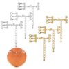 6 Pack Layered Necklace Spacer Clasp, 3 Strand Necklace