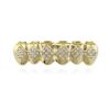 18k Gold Plated Iced Out Grills with Diamond Hip Hop Teeth Grillz
