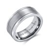 Titanium Wedding Band Ring Bling Comfort Fit 8MM
