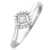 Timeless Princess-Cut Diamond Promise Ring in 10K White Gold – Perfect Gift for Her