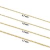 Kooljewelry 10k Yellow Gold 1 mm Singapore Chain Necklace